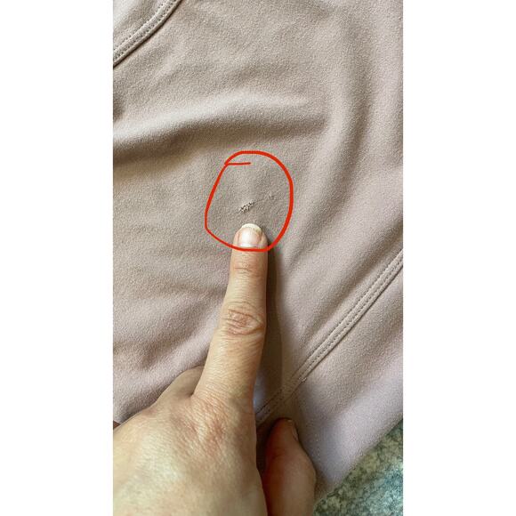 Wolven Crossover Front Pocket Leggings Size Large (Mauve Pink) - Picture 5 of 7